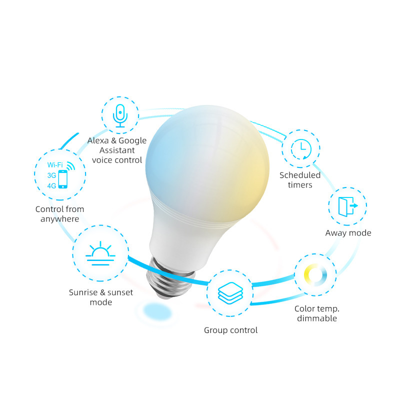 Tuya E27 Smart Led Bulb 800Im 10w Wifi Control